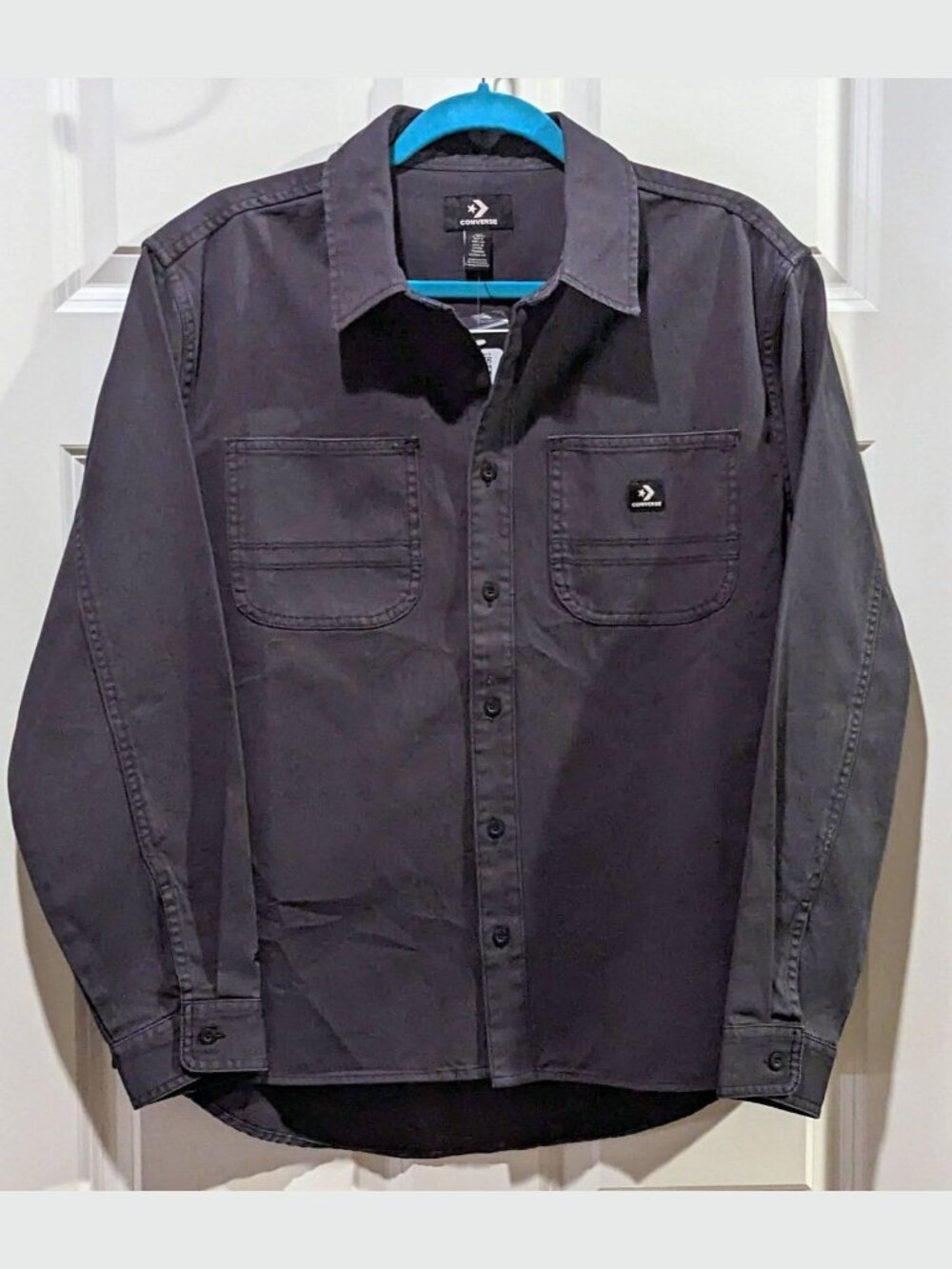 RARE NWT Converse MEN'S Utility Shirt Jacket Dark Gray Size S